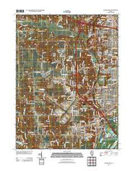 Peoria West Illinois Historical topographic map, 1:24000 scale, 7.5 X 7.5 Minute, Year 2012