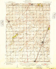 Peotone Illinois Historical topographic map, 1:62500 scale, 15 X 15 Minute, Year 1949