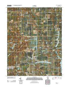 Percy Illinois Historical topographic map, 1:24000 scale, 7.5 X 7.5 Minute, Year 2012
