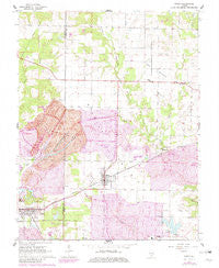 Percy Illinois Historical topographic map, 1:24000 scale, 7.5 X 7.5 Minute, Year 1965