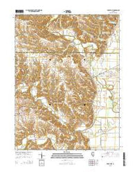 Perry East Illinois Current topographic map, 1:24000 scale, 7.5 X 7.5 Minute, Year 2015