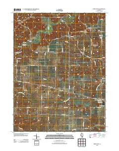 Perry West Illinois Historical topographic map, 1:24000 scale, 7.5 X 7.5 Minute, Year 2012