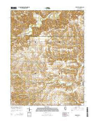 Perry West Illinois Current topographic map, 1:24000 scale, 7.5 X 7.5 Minute, Year 2015