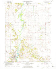 Petersburg Illinois Historical topographic map, 1:24000 scale, 7.5 X 7.5 Minute, Year 1971