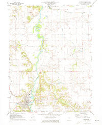 Petersburg Illinois Historical topographic map, 1:24000 scale, 7.5 X 7.5 Minute, Year 1971