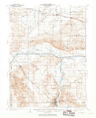 Petersburg Illinois Historical topographic map, 1:62500 scale, 15 X 15 Minute, Year 1933