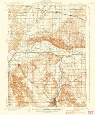 Petersburg Illinois Historical topographic map, 1:62500 scale, 15 X 15 Minute, Year 1938