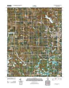 Pinckneyville Illinois Historical topographic map, 1:24000 scale, 7.5 X 7.5 Minute, Year 2012