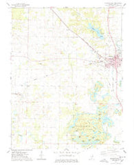 Pinckneyville Illinois Historical topographic map, 1:24000 scale, 7.5 X 7.5 Minute, Year 1974