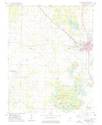 Pinckneyville Illinois Historical topographic map, 1:24000 scale, 7.5 X 7.5 Minute, Year 1974