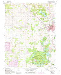 Pinckneyville Illinois Historical topographic map, 1:24000 scale, 7.5 X 7.5 Minute, Year 1974