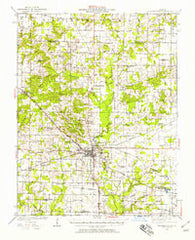 Pinckneyville Illinois Historical topographic map, 1:62500 scale, 15 X 15 Minute, Year 1924