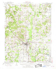 Pinckneyville Illinois Historical topographic map, 1:62500 scale, 15 X 15 Minute, Year 1924