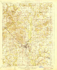 Pinckneyville Illinois Historical topographic map, 1:62500 scale, 15 X 15 Minute, Year 1926