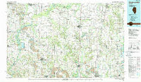 Pinckneyville Illinois Historical topographic map, 1:100000 scale, 30 X 60 Minute, Year 1985
