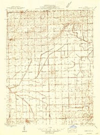 Piper City Illinois Historical topographic map, 1:48000 scale, 15 X 15 Minute, Year 1944