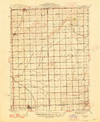 Piper City Illinois Historical topographic map, 1:62500 scale, 15 X 15 Minute, Year 1947