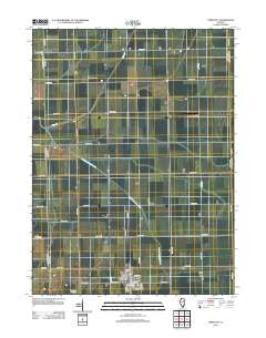 Piper City Illinois Historical topographic map, 1:24000 scale, 7.5 X 7.5 Minute, Year 2012