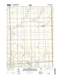 Piper City Illinois Current topographic map, 1:24000 scale, 7.5 X 7.5 Minute, Year 2015