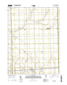 Piper City Illinois Current topographic map, 1:24000 scale, 7.5 X 7.5 Minute, Year 2015
