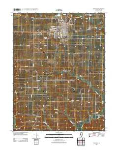 Pittsfield Illinois Historical topographic map, 1:24000 scale, 7.5 X 7.5 Minute, Year 2012