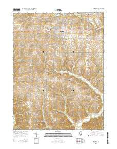 Pittsfield Illinois Current topographic map, 1:24000 scale, 7.5 X 7.5 Minute, Year 2015