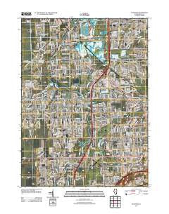 Plainfield Illinois Historical topographic map, 1:24000 scale, 7.5 X 7.5 Minute, Year 2012