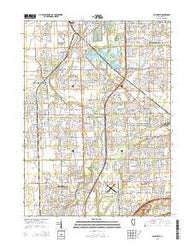 Plainfield Illinois Current topographic map, 1:24000 scale, 7.5 X 7.5 Minute, Year 2015