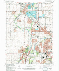 Plainfield Illinois Historical topographic map, 1:24000 scale, 7.5 X 7.5 Minute, Year 1993