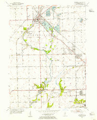 Plainfield Illinois Historical topographic map, 1:24000 scale, 7.5 X 7.5 Minute, Year 1954