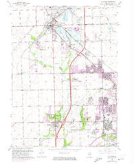 Plainfield Illinois Historical topographic map, 1:24000 scale, 7.5 X 7.5 Minute, Year 1962