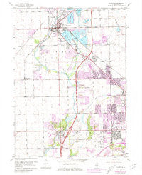 Plainfield Illinois Historical topographic map, 1:24000 scale, 7.5 X 7.5 Minute, Year 1962