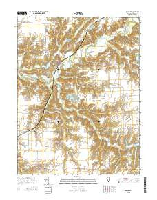 Plainview Illinois Current topographic map, 1:24000 scale, 7.5 X 7.5 Minute, Year 2015