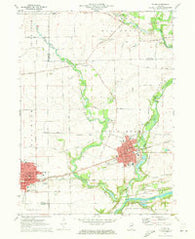 Plano Illinois Historical topographic map, 1:24000 scale, 7.5 X 7.5 Minute, Year 1971