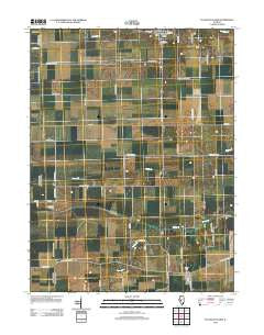 Pleasant Plains Illinois Historical topographic map, 1:24000 scale, 7.5 X 7.5 Minute, Year 2012