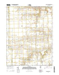 Pleasant Plains Illinois Current topographic map, 1:24000 scale, 7.5 X 7.5 Minute, Year 2015