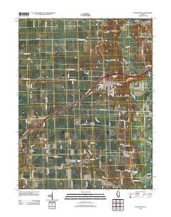 Pocahontas Illinois Historical topographic map, 1:24000 scale, 7.5 X 7.5 Minute, Year 2012