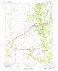 Pocahontas Illinois Historical topographic map, 1:24000 scale, 7.5 X 7.5 Minute, Year 1974