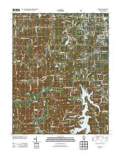 Pomona Illinois Historical topographic map, 1:24000 scale, 7.5 X 7.5 Minute, Year 2012