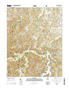 Pomona Illinois Current topographic map, 1:24000 scale, 7.5 X 7.5 Minute, Year 2015