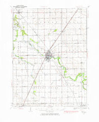 Pontiac Illinois Historical topographic map, 1:62500 scale, 15 X 15 Minute, Year 1935