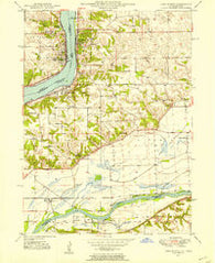 Port Byron Illinois Historical topographic map, 1:24000 scale, 7.5 X 7.5 Minute, Year 1949