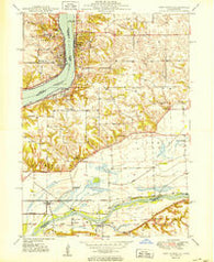 Port Byron Illinois Historical topographic map, 1:24000 scale, 7.5 X 7.5 Minute, Year 1950