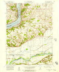 Port Byron Illinois Historical topographic map, 1:24000 scale, 7.5 X 7.5 Minute, Year 1953