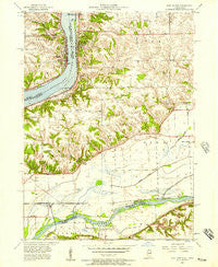 Port Byron Illinois Historical topographic map, 1:24000 scale, 7.5 X 7.5 Minute, Year 1953