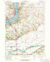 Port Byron Illinois Historical topographic map, 1:24000 scale, 7.5 X 7.5 Minute, Year 1953