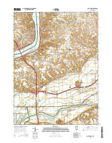 Port Byron Illinois Current topographic map, 1:24000 scale, 7.5 X 7.5 Minute, Year 2015