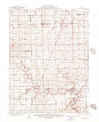 Potomac Illinois Historical topographic map, 1:62500 scale, 15 X 15 Minute, Year 1936