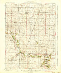 Potomac Illinois Historical topographic map, 1:62500 scale, 15 X 15 Minute, Year 1936