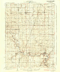 Potomac Illinois Historical topographic map, 1:62500 scale, 15 X 15 Minute, Year 1936